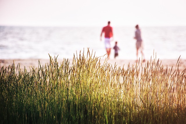 Familie Strand Urlaub Sonne Auszeit Entspannung Natur