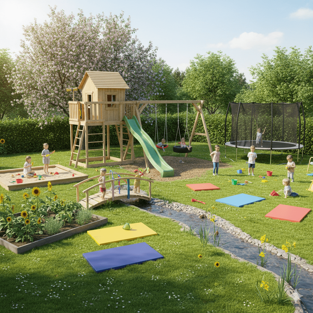 diverse Spielgeräte im Garten Garten‑Spielgeräte günstiger bekommen Tipps für clevere Eltern