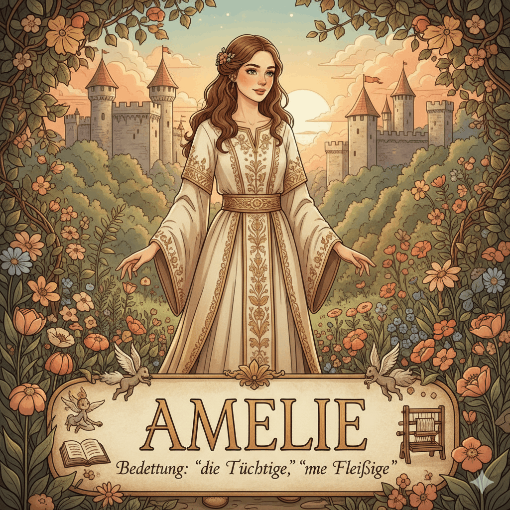 Name „Amelie“ – Bedeutung, Herkunft & Symbolik 2026