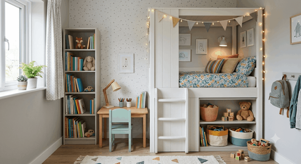 Einrichtungsideen Kinderzimmer klein 2026 – clever, modern und platzsparend